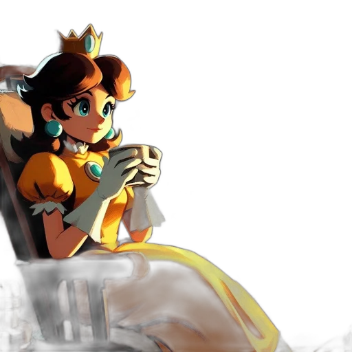 crown, robot, dress, concept art transparent PNG cut-out