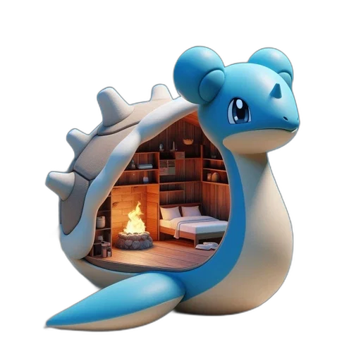 dragon, furniture, creature, animal transparent PNG cut-out
