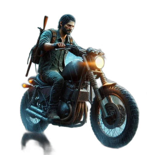 jacket, weapon, concept art, photorealistic transparent PNG cut-out