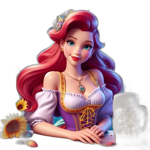 crown, dress, jewelry, fantasy art transparent PNG cut-out