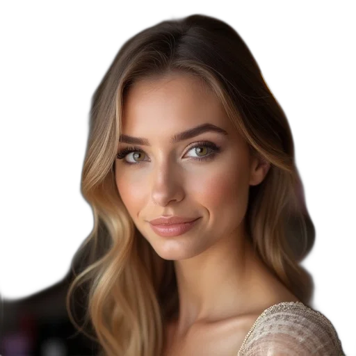 face, hair, staff, jewelry transparent PNG cut-out