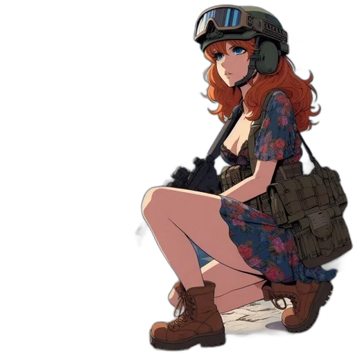 dress, weapon, jacket, hat transparent PNG cut-out