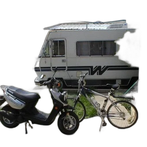 3d render, scooter, bicycle, parked transparent PNG cut-out