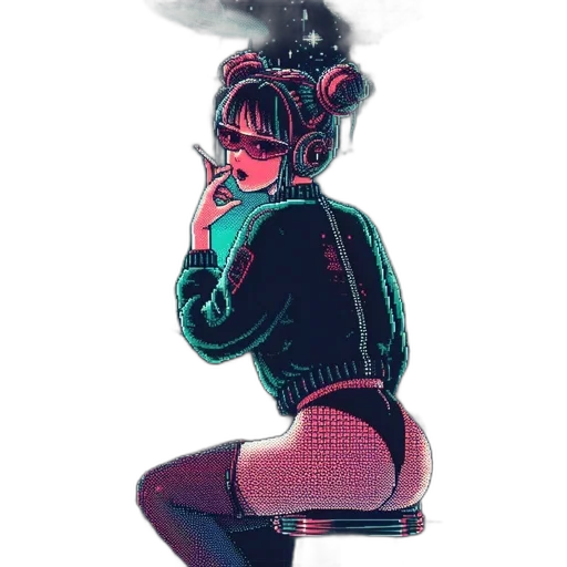 jacket, robot, mask, weapon transparent PNG cut-out