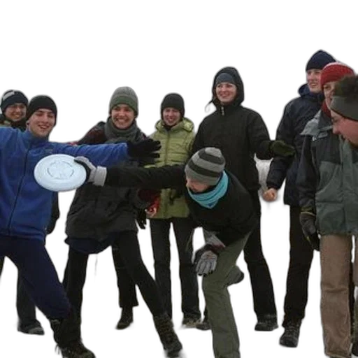 staff, snow, group, people transparent PNG cut-out