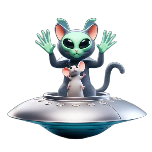 robot, 3d render, concept art, outer space transparent PNG cut-out