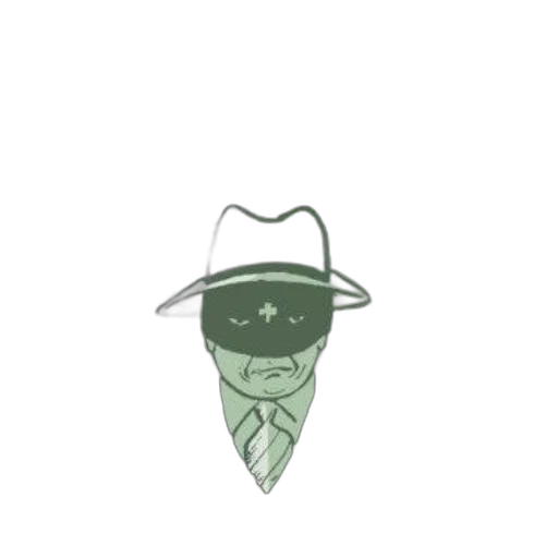 hat, mask, staff, face transparent PNG cut-out
