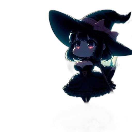 hat, staff, mask, dress transparent PNG cut-out