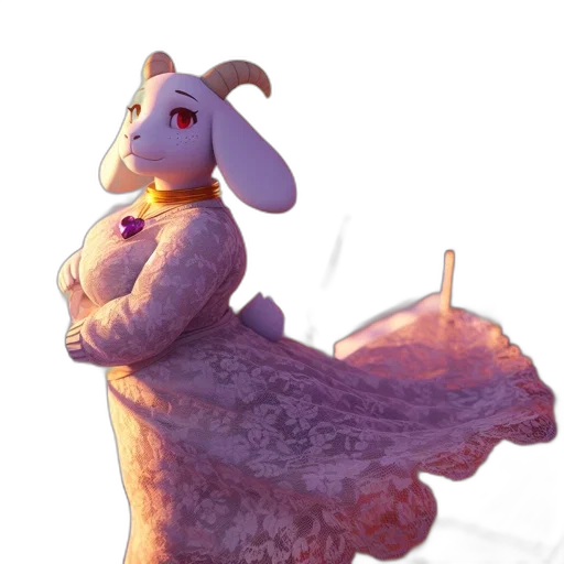 dress, animal, staff, creature transparent PNG cut-out