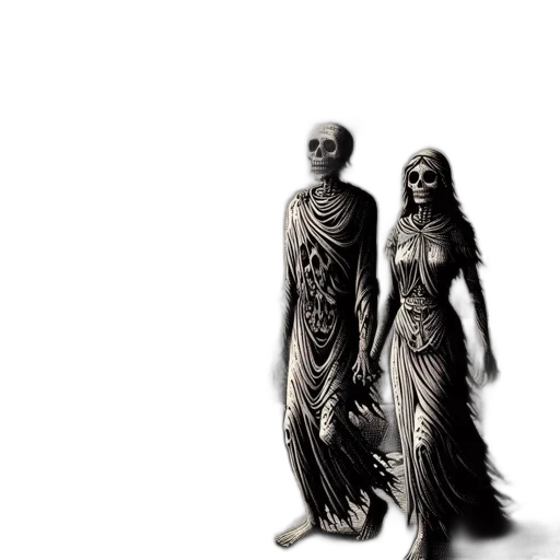 dress, jewelry, mask, creature transparent PNG cut-out