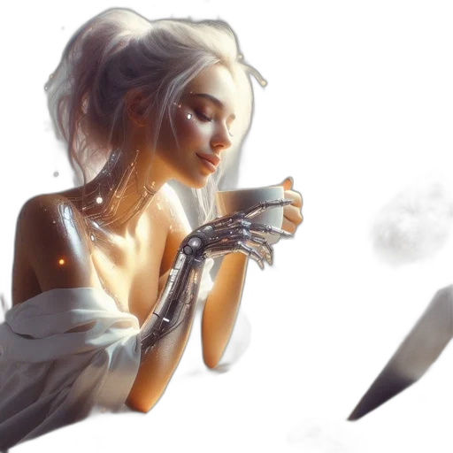 sword, dress, weapon, robot transparent PNG cut-out