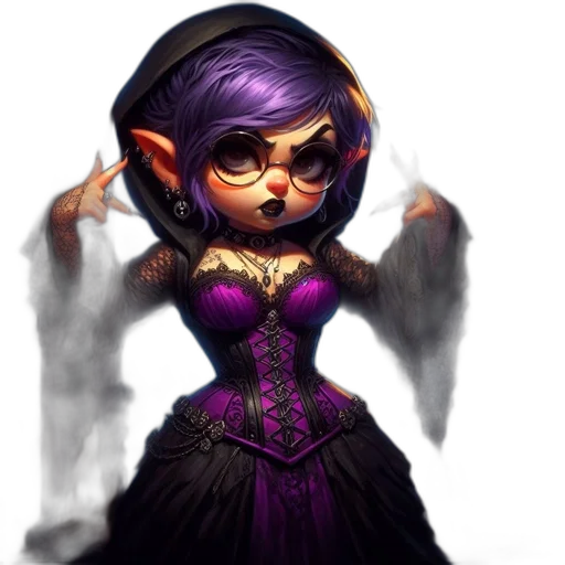 dress, staff, fantasy art, concept art transparent PNG cut-out