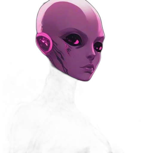 face, creature, mask, robot transparent PNG cut-out