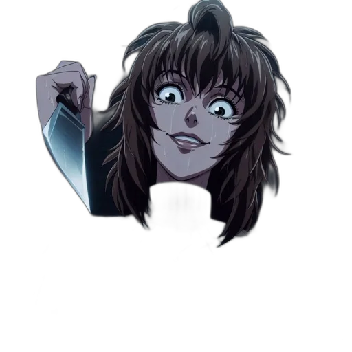 hair, mask, face, weapon transparent PNG cut-out
