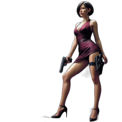 weapon, dress, concept art, 3d render transparent PNG cut-out