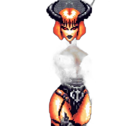 robot, dress, staff, weapon transparent PNG cut-out