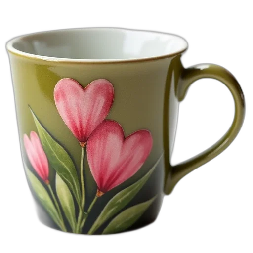 flower, photorealistic, 3d render, ceramic transparent PNG cut-out