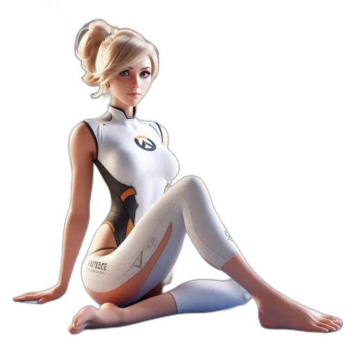 robot, dress, concept art, 3d render transparent PNG cut-out