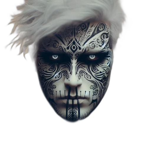 mask, face, creature, hair transparent PNG cut-out