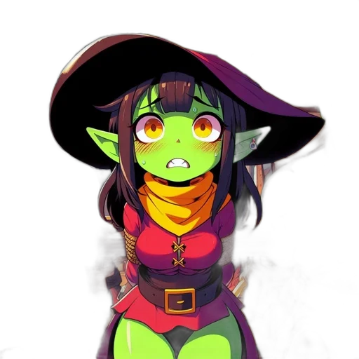 staff, hat, mask, creature transparent PNG cut-out