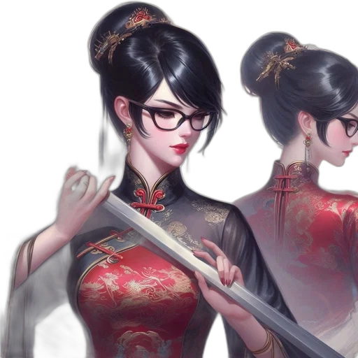 staff, dress, weapon, concept art transparent PNG cut-out