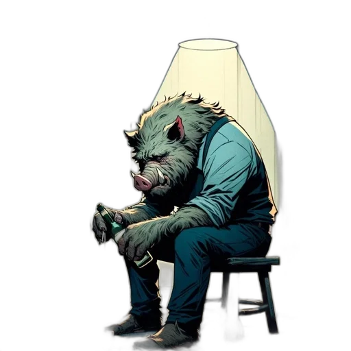 mask, jacket, creature, face transparent PNG cut-out