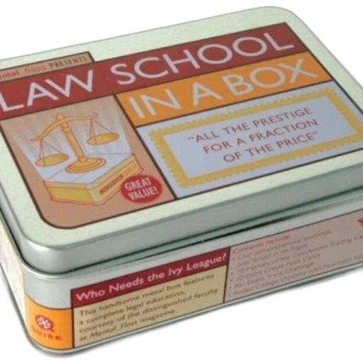 law, school, box, humorous transparent PNG cut-out