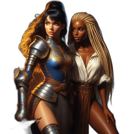 concept art, fantasy art, comic book art, 3d render transparent PNG cut-out