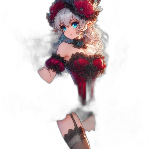 dress, mask, creature, weapon transparent PNG cut-out