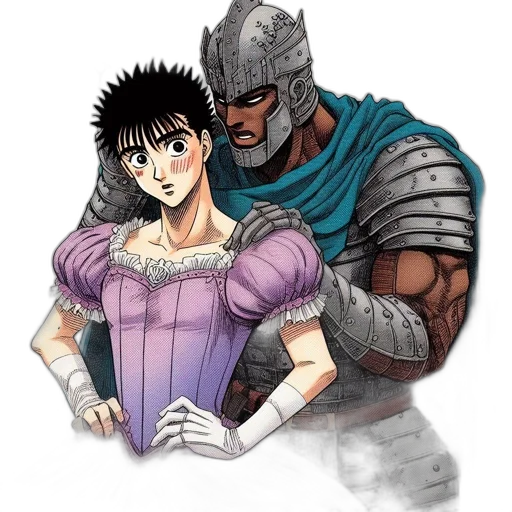 sword, weapon, dress, anime transparent PNG cut-out