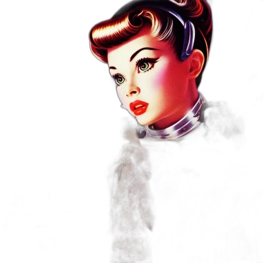 robot, dress, crown, face transparent PNG cut-out