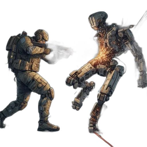 weapon, robot, staff, sword transparent PNG cut-out