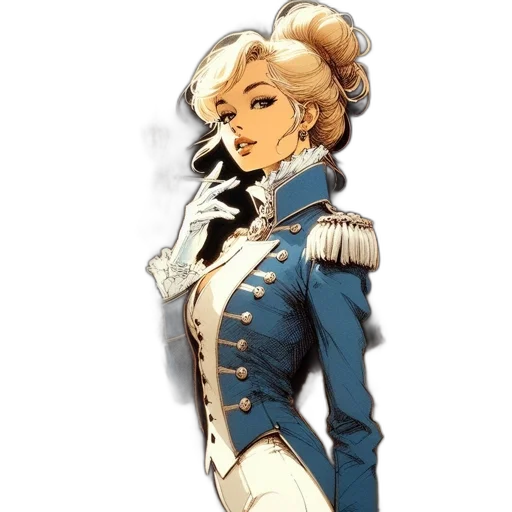 staff, dress, jacket, crown transparent PNG cut-out