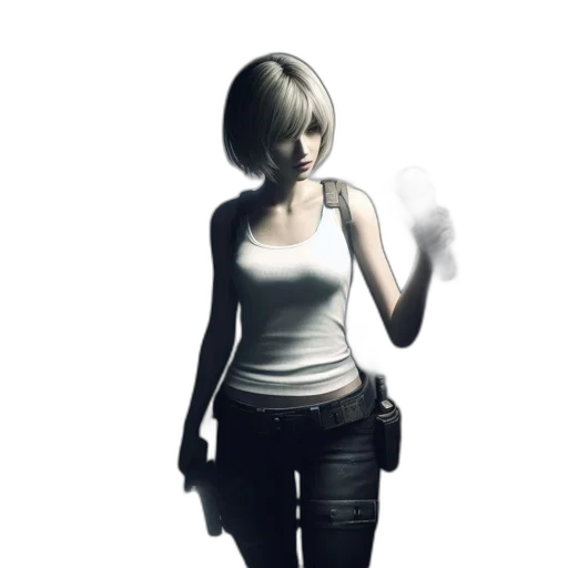 jacket, mask, weapon, staff transparent PNG cut-out