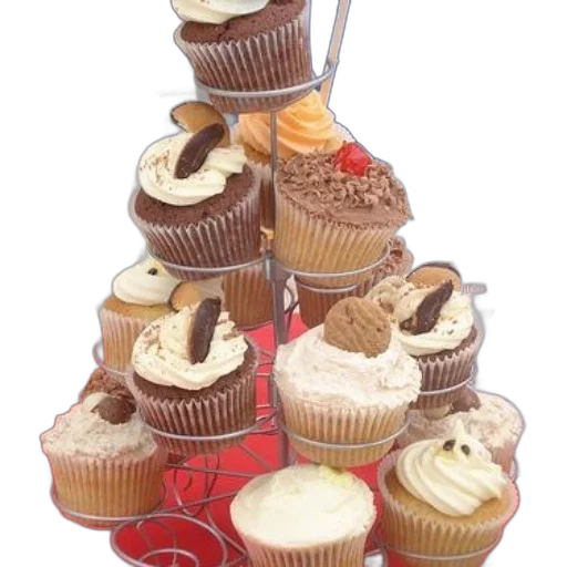 food, 3d render, variety, cupcakes transparent PNG cut-out