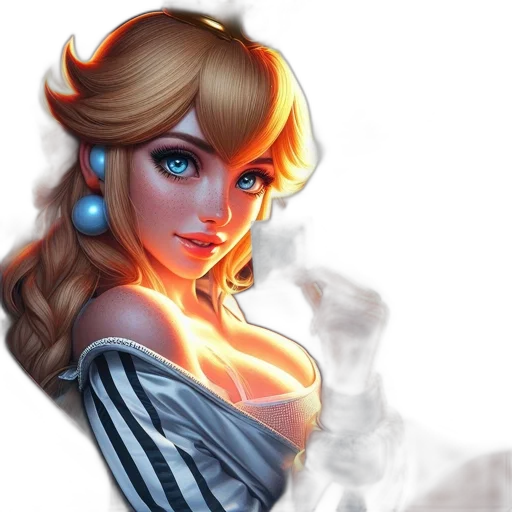 face, dragon, dress, staff transparent PNG cut-out