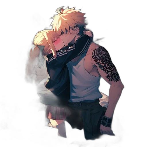 mask, dragon, jacket, weapon transparent PNG cut-out