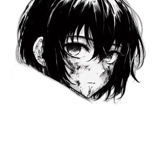 face, mask, hair, creature transparent PNG cut-out