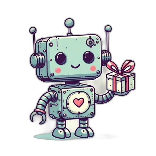 robot, pixel art, concept art, cyberpunk transparent PNG cut-out