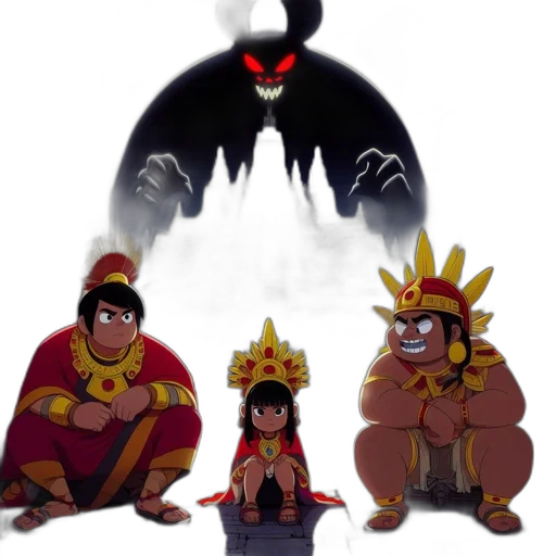 crown, mask, staff, concept art transparent PNG cut-out