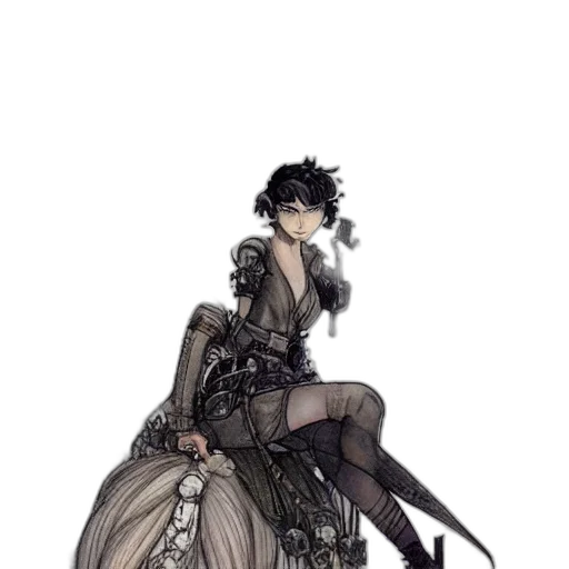 dress, weapon, sword, staff transparent PNG cut-out