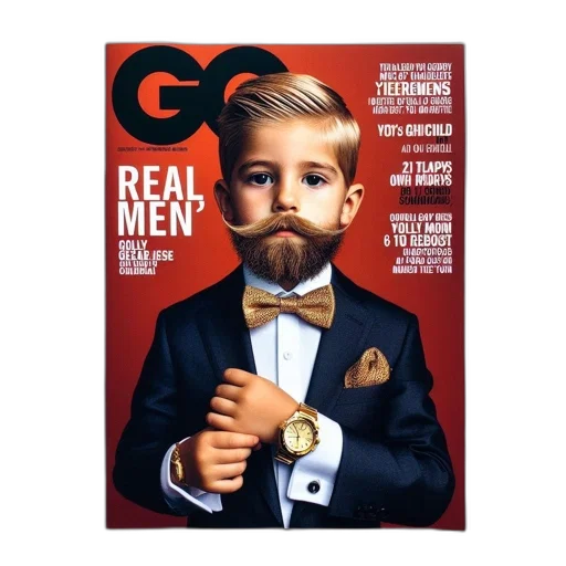 face, mask, magazine, cover transparent PNG cut-out