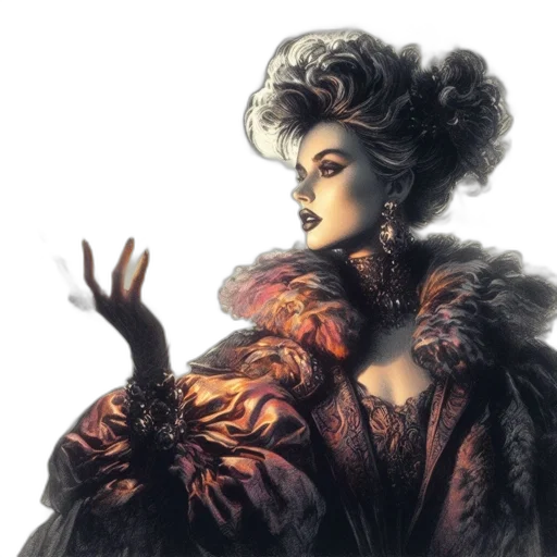 dress, crown, face, concept art transparent PNG cut-out