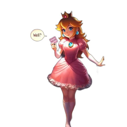 dress, crown, staff, weapon transparent PNG cut-out
