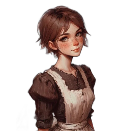 dress, face, staff, fantasy art transparent PNG cut-out