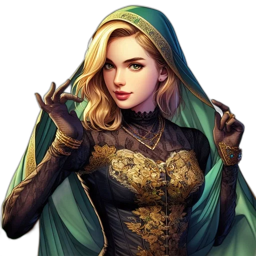 jewelry, face, dress, crown transparent PNG cut-out