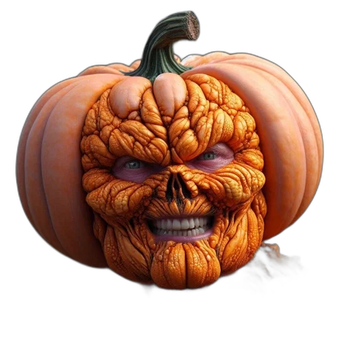 mask, creature, face, 3d render transparent PNG cut-out