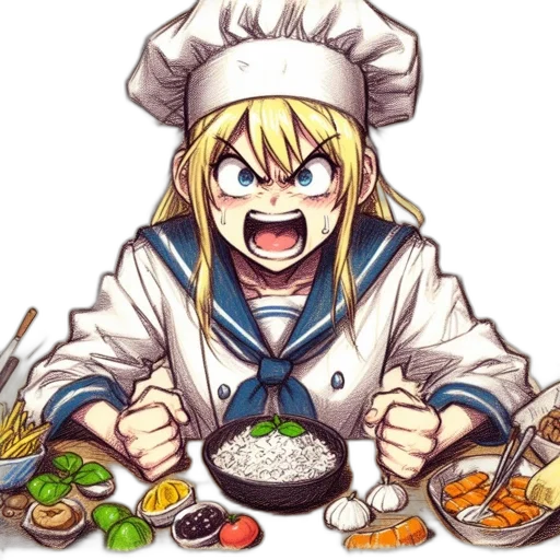 food, staff, weapon, face transparent PNG cut-out