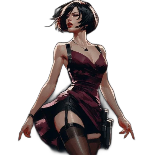 dress, staff, weapon, concept art transparent PNG cut-out