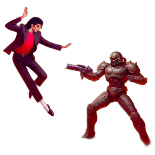 robot, jacket, pixel art, concept art transparent PNG cut-out